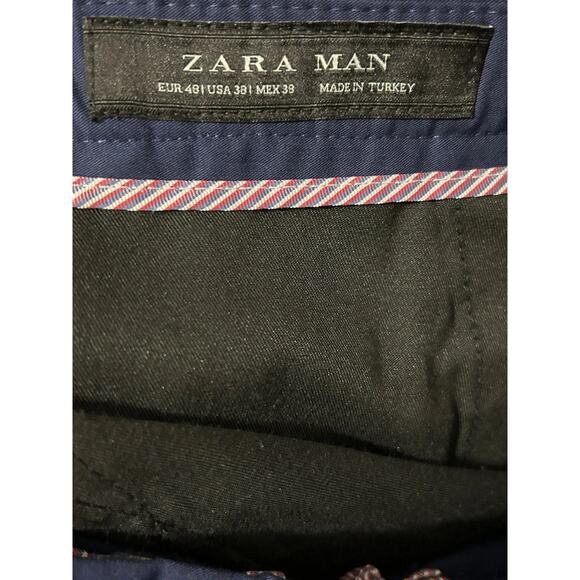 Zara Men’s 2 Piece Blue Navy Suit Basic Collection - Picture 3 of 10